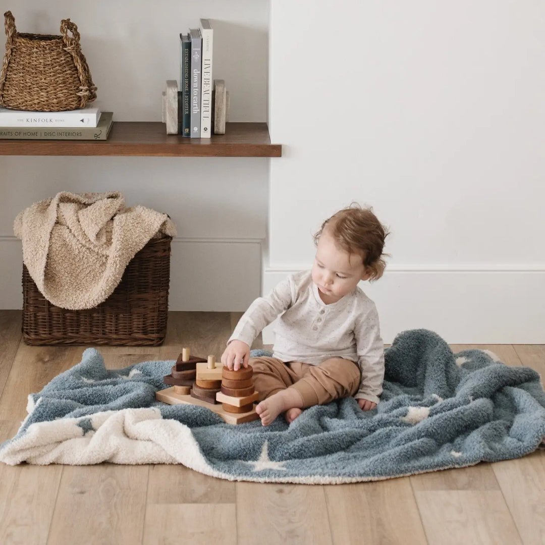 Saranoni Double Layer Bamboni Receiving Blanket - Nightfall