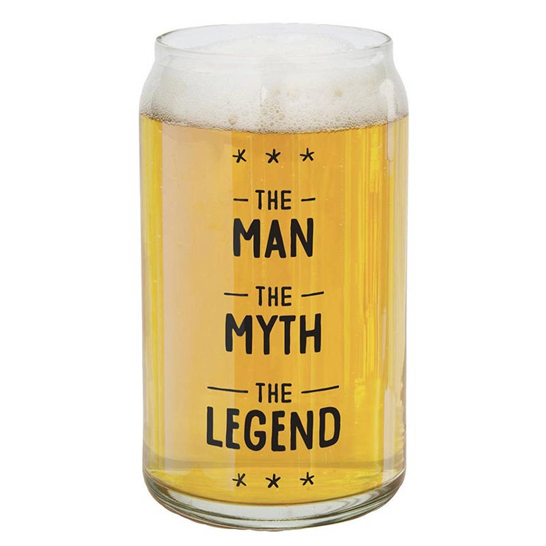 Man Myth Legend - 16oz Beer Glass