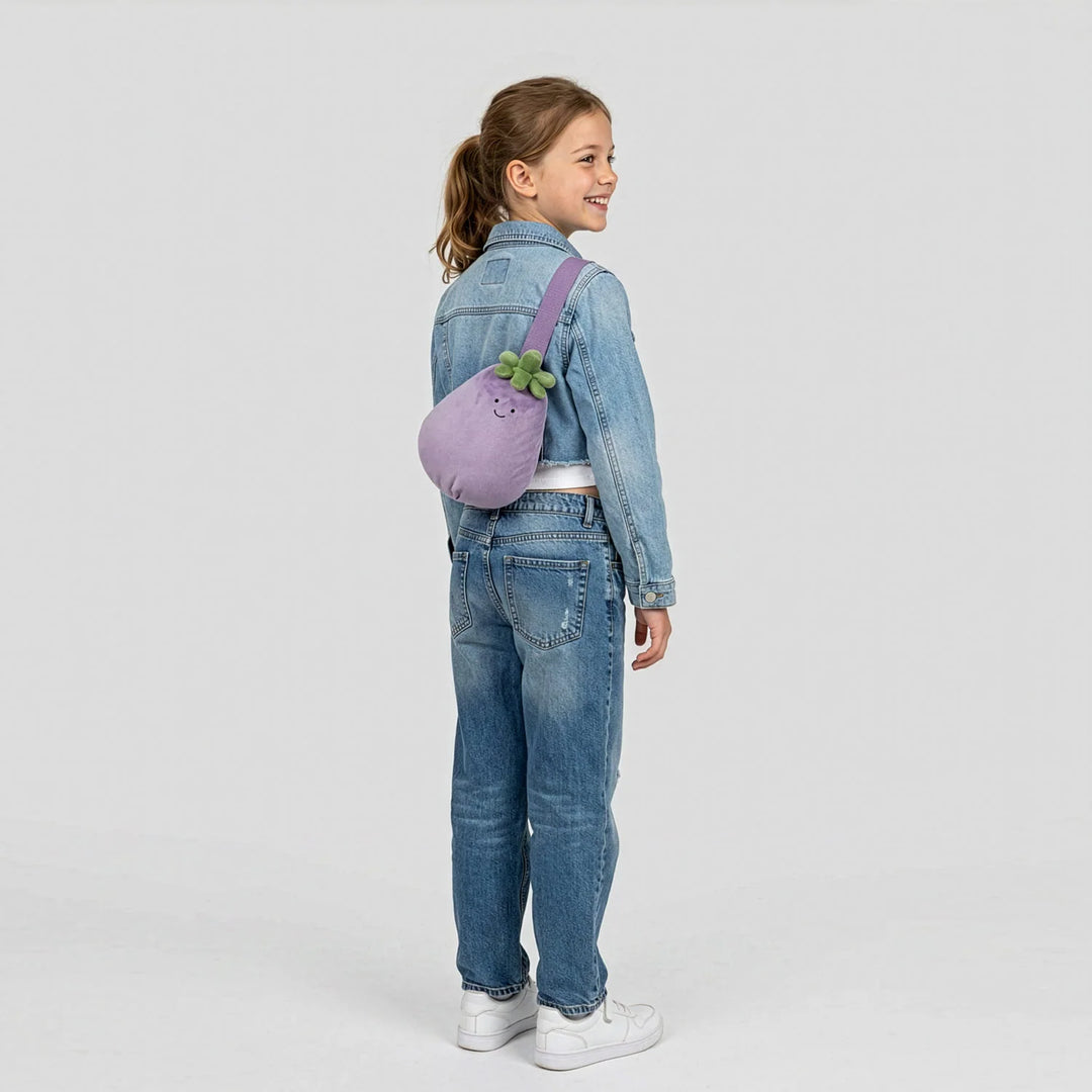 Jellycat Amuseables Eggplant Aubergine Bum Bag