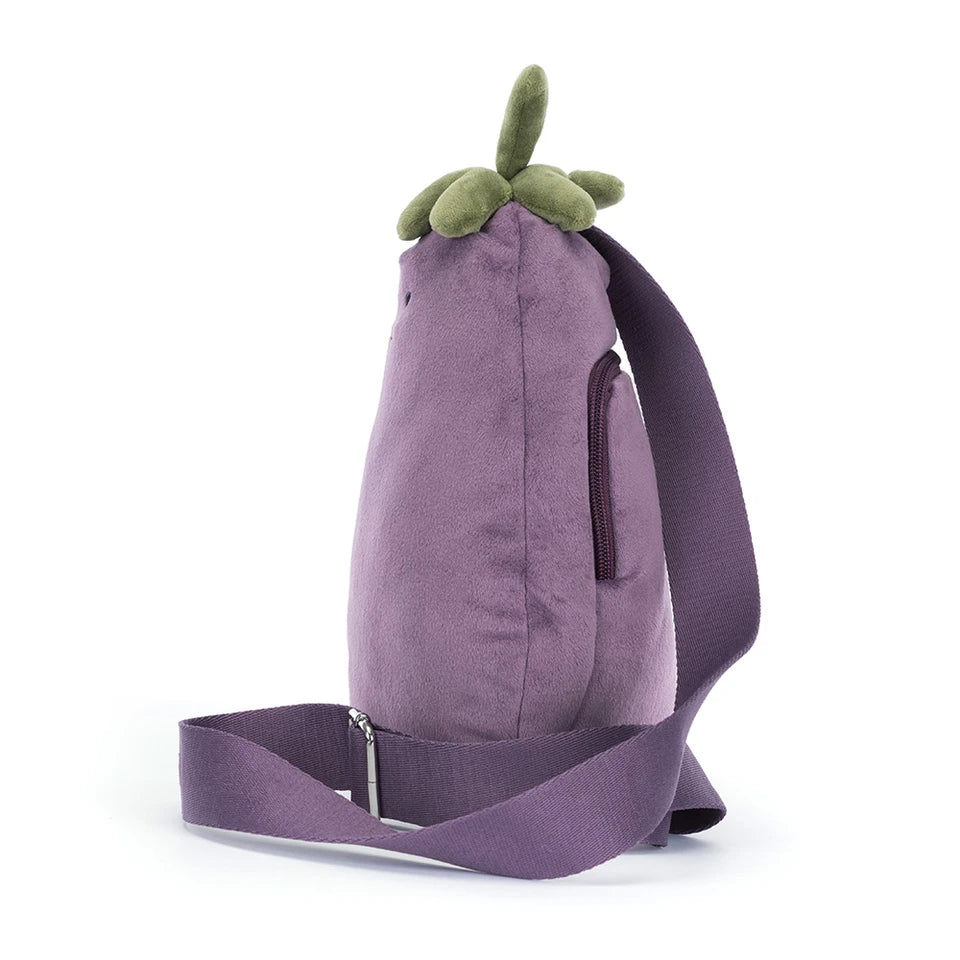 Jellycat Amuseables Eggplant Aubergine Bum Bag