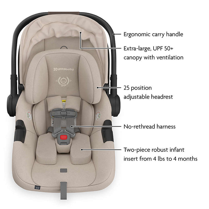 UPPAbaby Aria V2 Infant Car Seat + Base