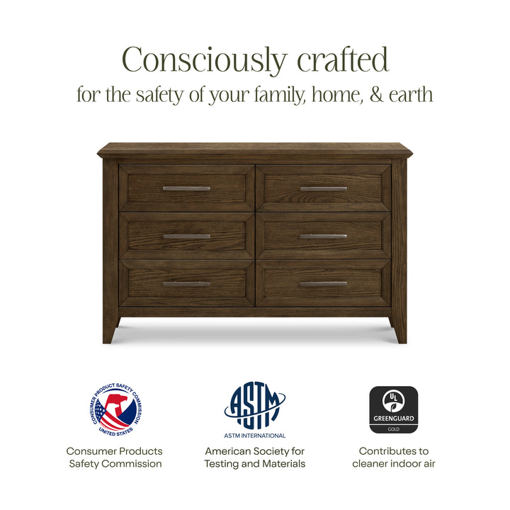 Monogram by Namesake Barrow 6-Drawer Double Dresser