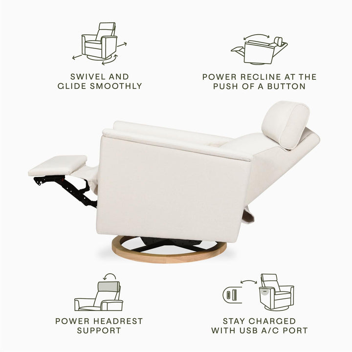 Namesake Willa Plus Power Glider Recliner w/Power Headrest
