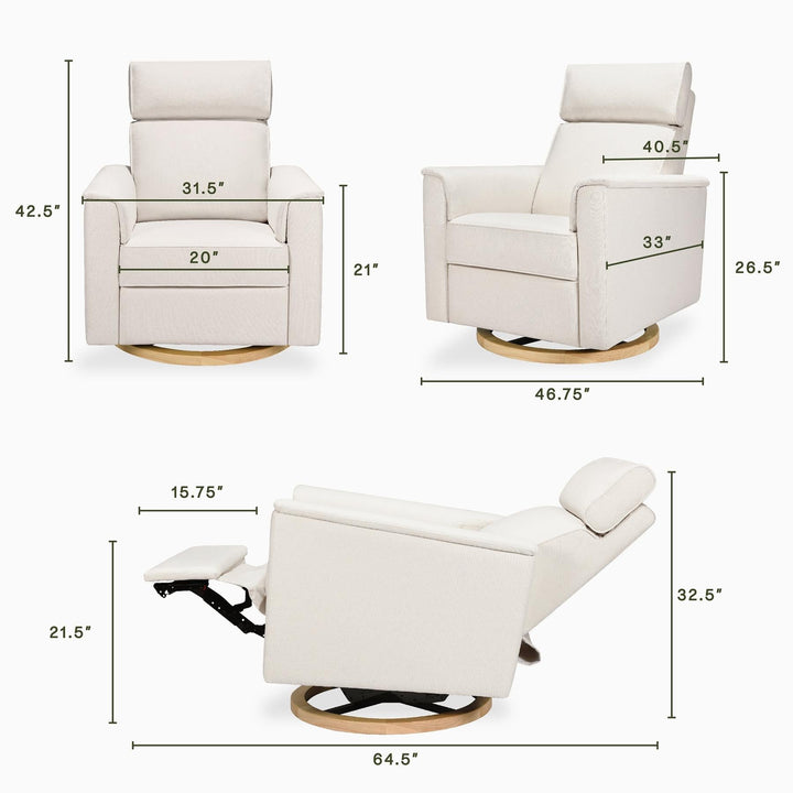 Namesake Willa Plus Power Glider Recliner w/Power Headrest