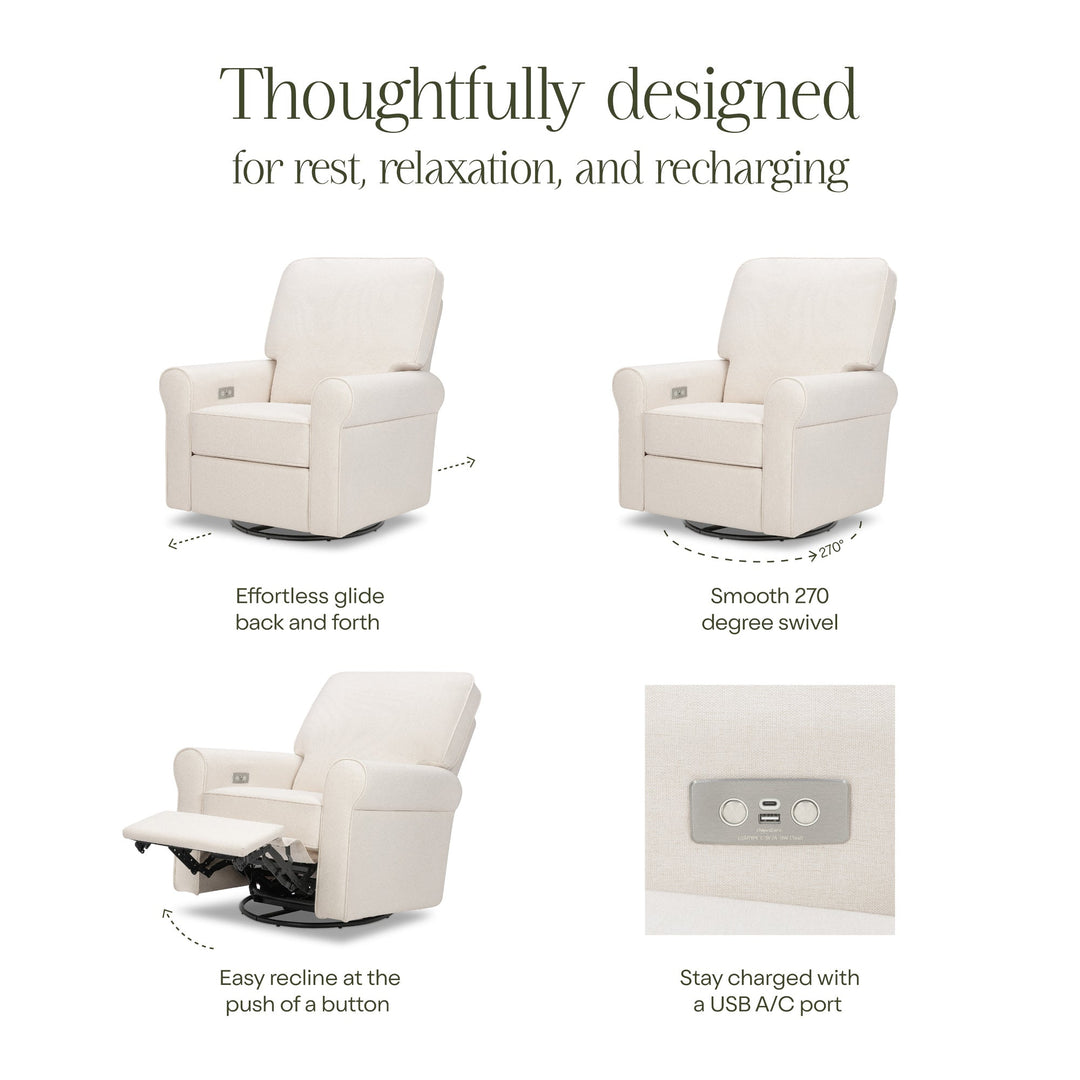 Monogram by Namesake Monroe Power Recliner & Swivel Glider