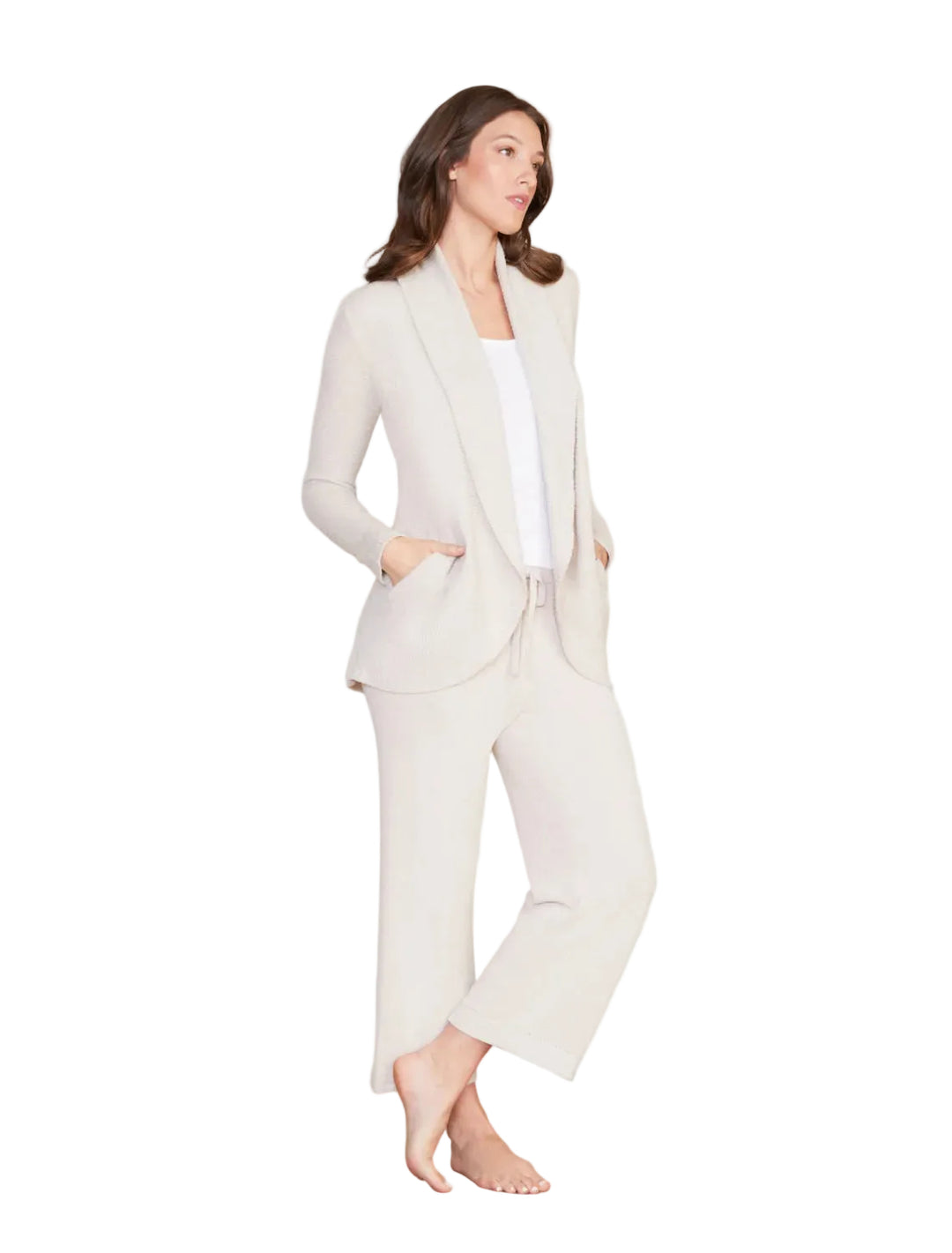 Barefoot Dreams CozyChic Lite Circle Cardi - Stone
