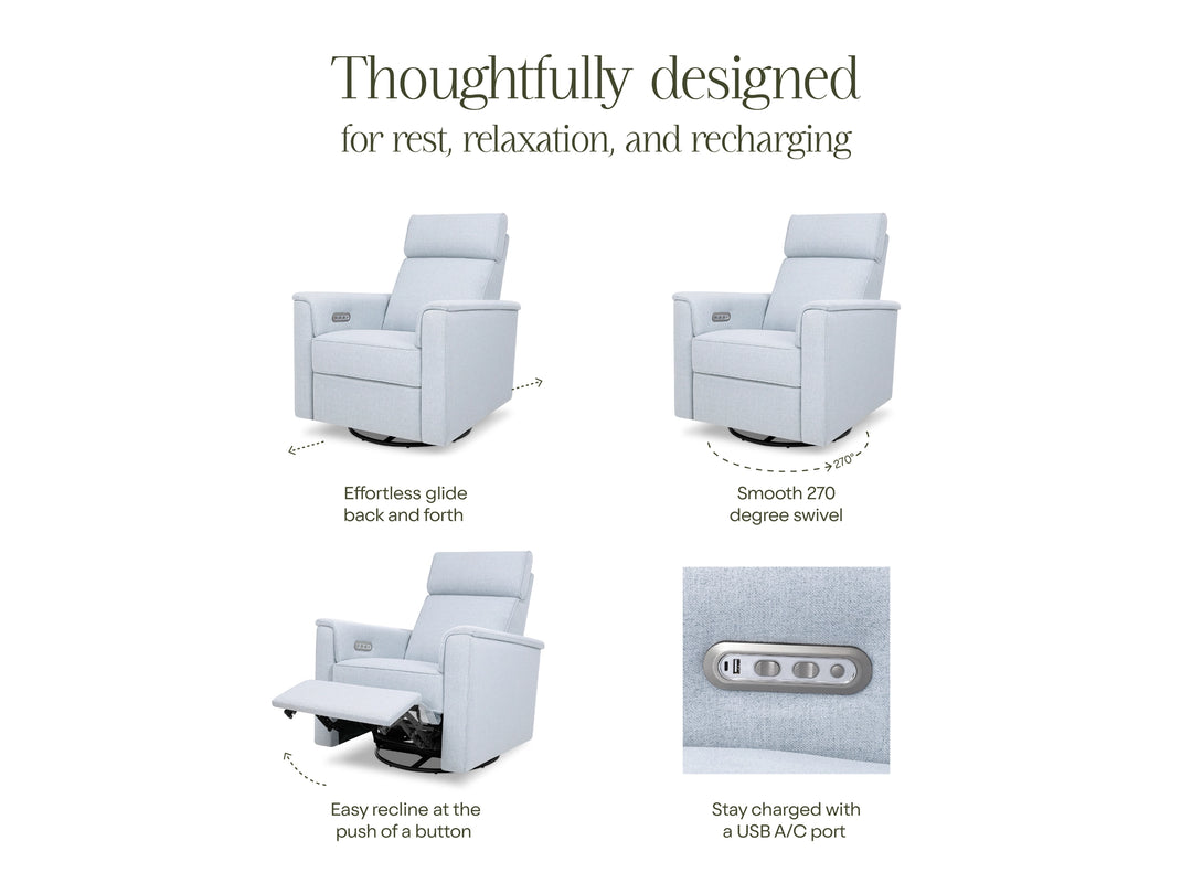 SALE! Monogram by Namesake Willa Power Recliner w/ Adjustable Headrest & USB Port