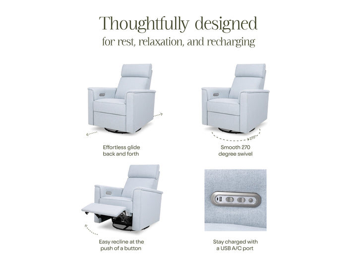 SALE! Monogram by Namesake Willa Power Recliner w/ Adjustable Headrest & USB Port