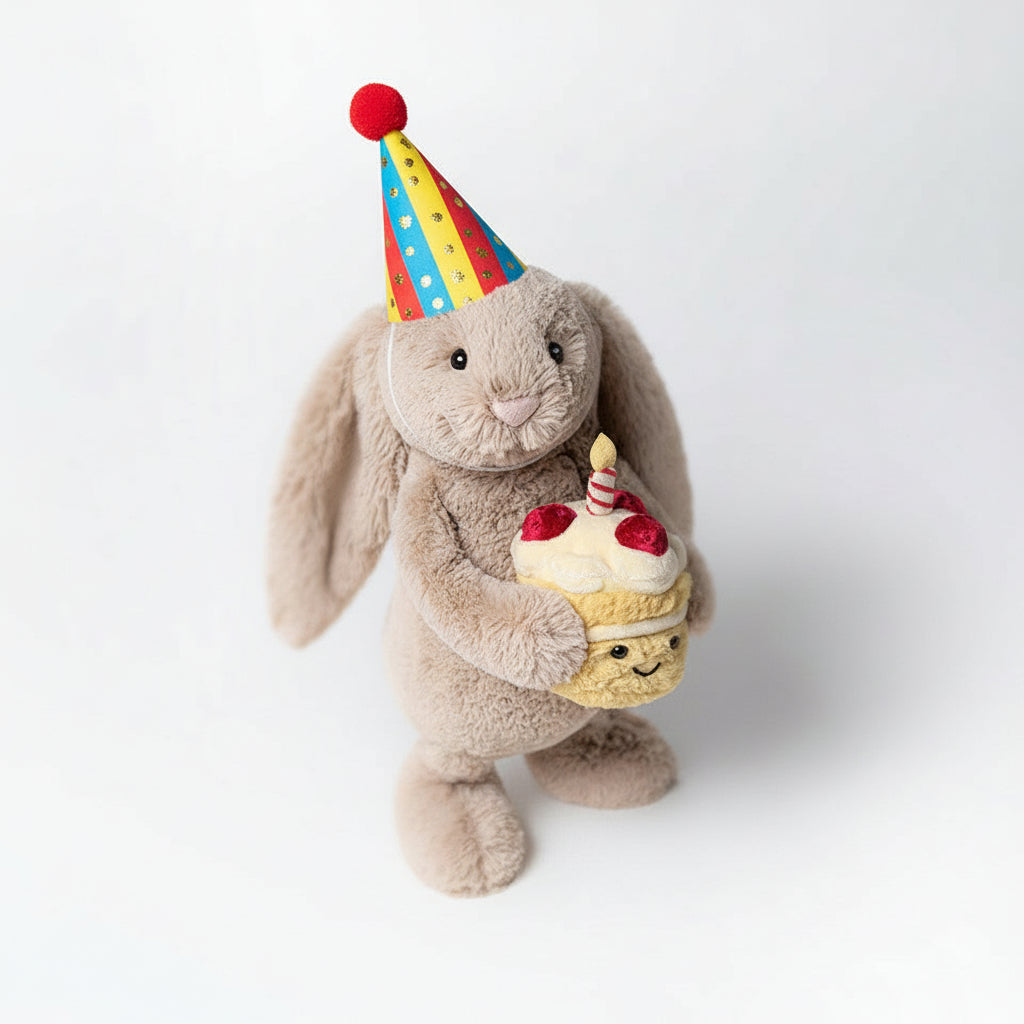 Jellycat Bashful Beige Birthday Bunny