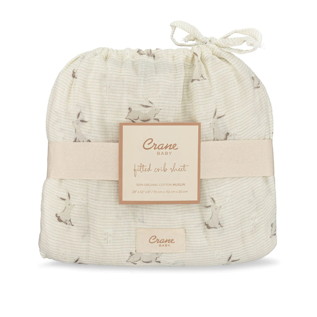 Crane Avery Organic Cotton Crib Sheet