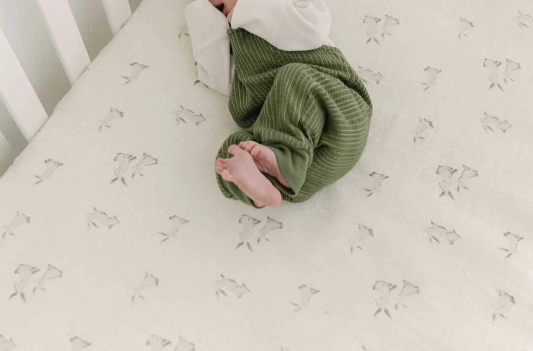 Crane Avery Organic Cotton Crib Sheet