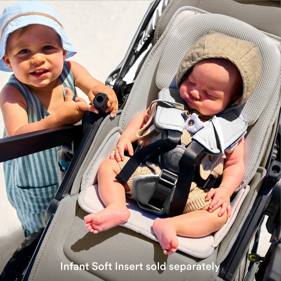 veer double stroller Veer Switch&Roll Luxe Single-to-Double Stroller Bundle with Leather Kit