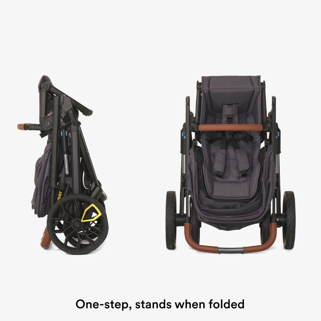 veer gear double stroller Veer Switch&Roll Luxe Single-to-Double Stroller Bundle with Leather Kit