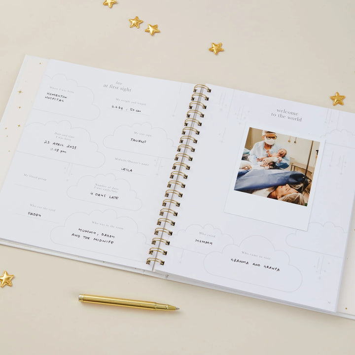 Blush & Gold Baby Book