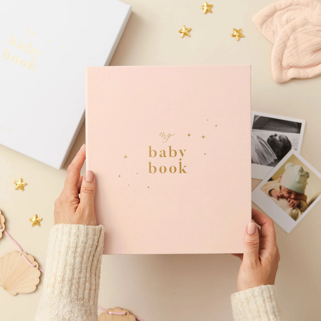 Blush & Gold Baby Book
