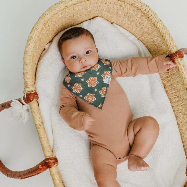 Baby Bandana Bibs- Gingerbread