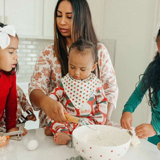 Baby Bandana Bibs- Gingerbread