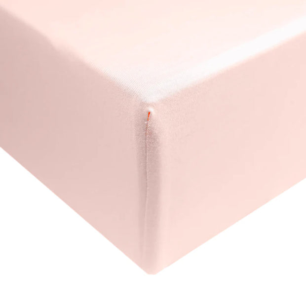 Copper Pearl Premium Knit Fitted Crib Sheet in Blush