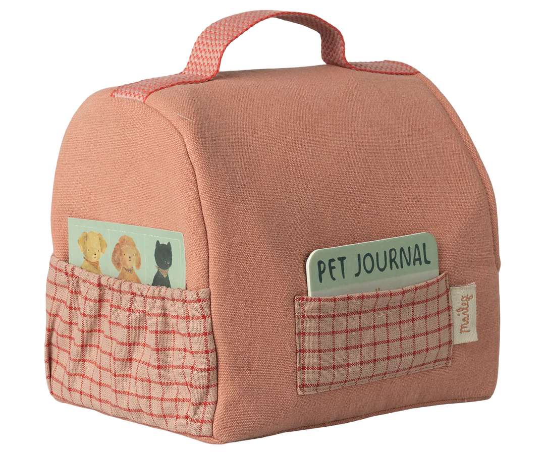 Maileg Pet Carrier - Coral