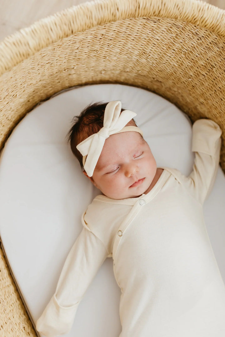 Copper Pearl Knotted Gown - Yuma Cream