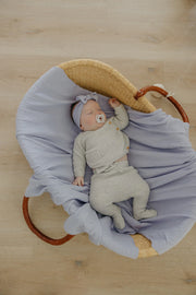 Knit Swaddle Blanket - Periwinkle