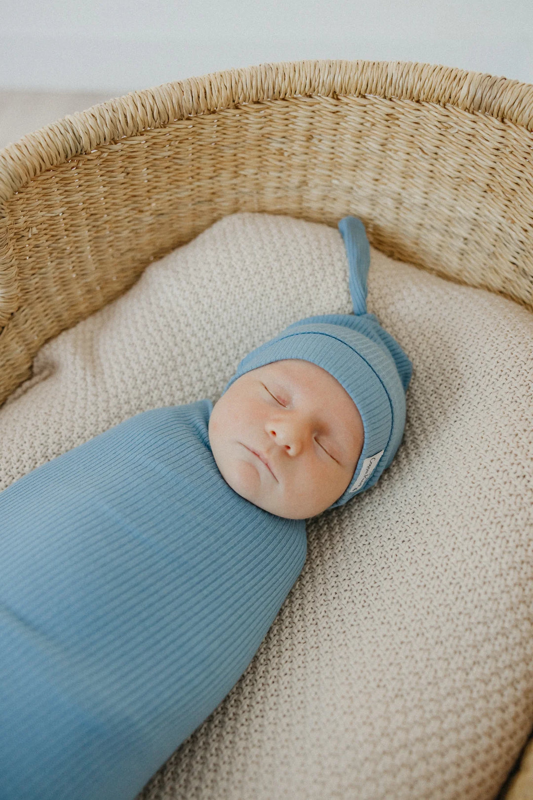 Knit Swaddle Blanket - Atlantic