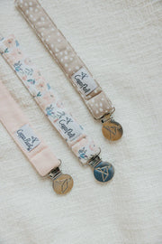 Copper Pearl Pacifier Clip - 3 pk