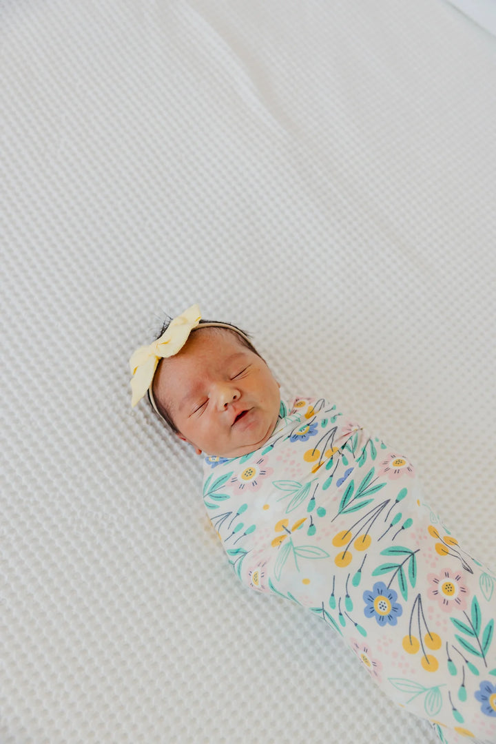 Knit Swaddle Blanket - Clara