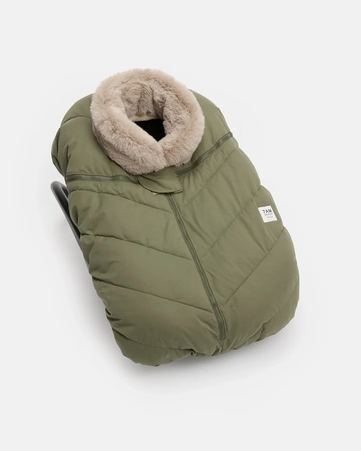 Car Seat Cocoon • Helsinki  Woodland Faux Fur