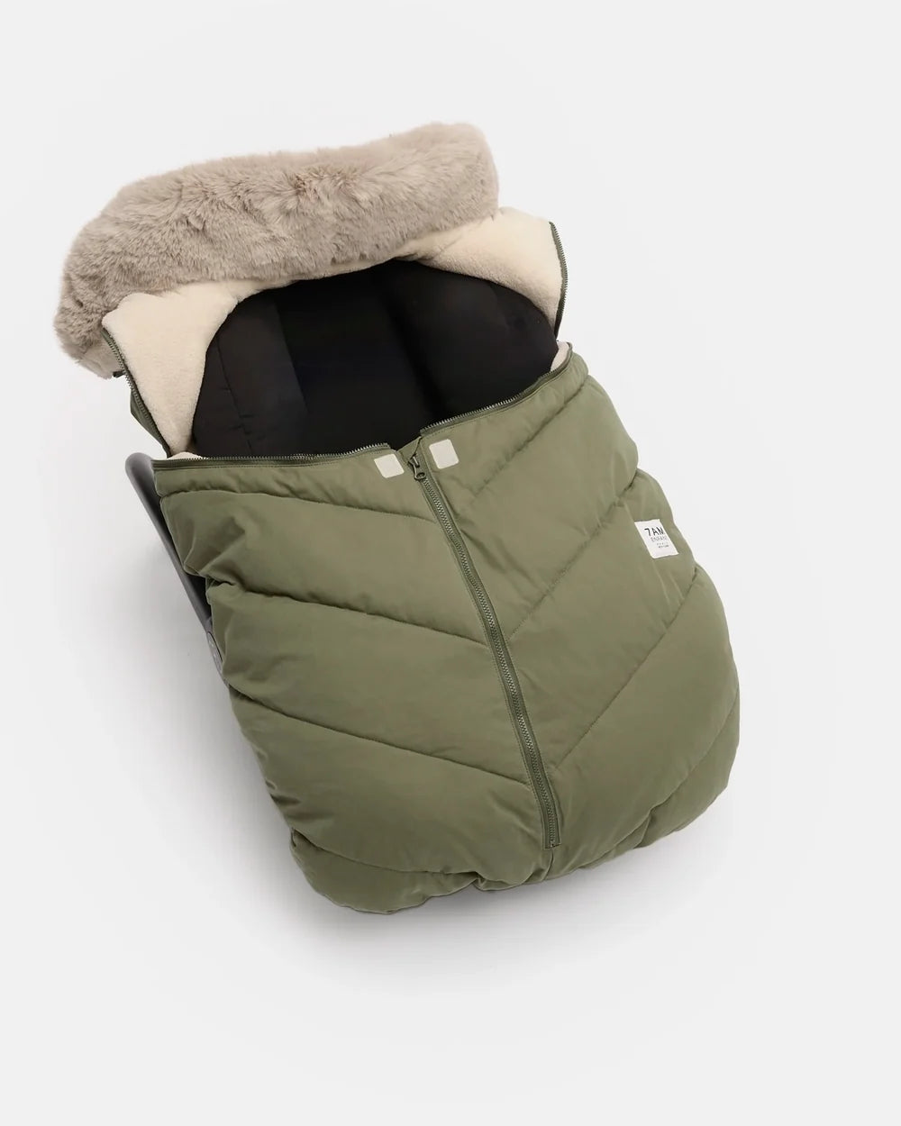 Car Seat Cocoon • Helsinki  Woodland Faux Fur