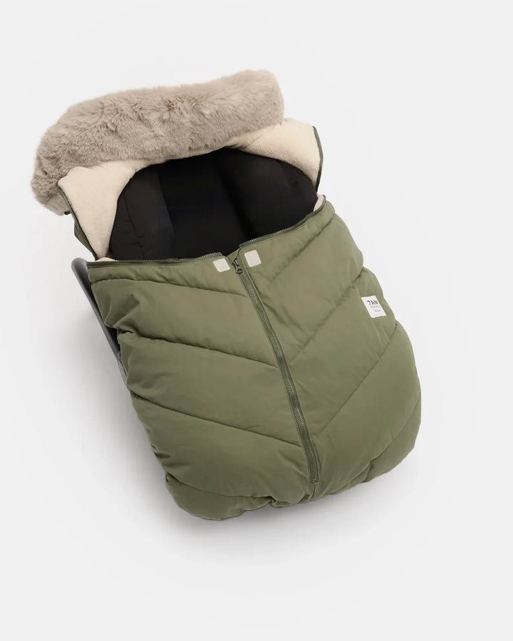 Car Seat Cocoon • Helsinki  Woodland Faux Fur