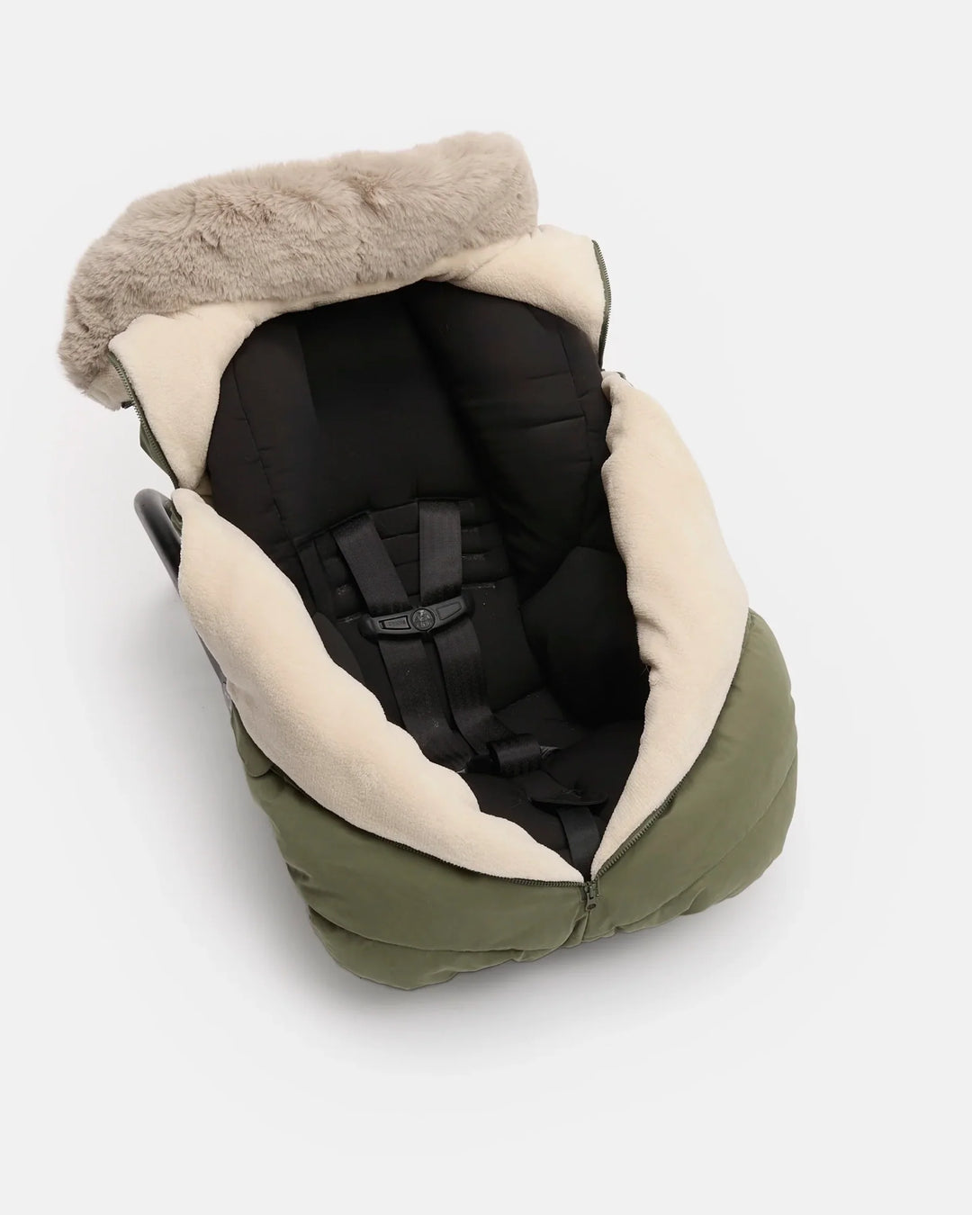 Car Seat Cocoon • Helsinki  Woodland Faux Fur