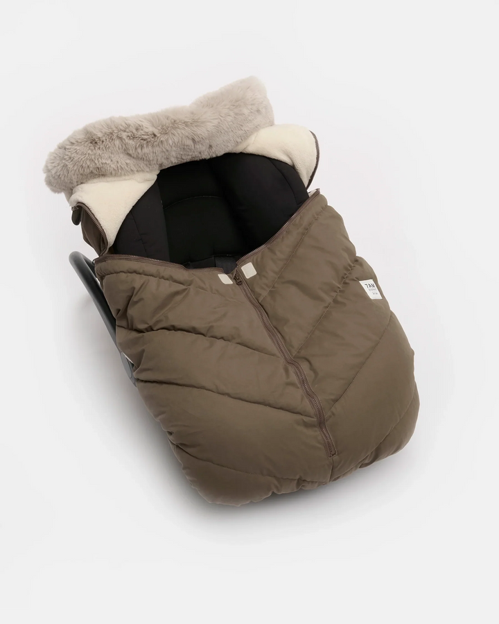 Car Seat Cocoon • Helsinki  Woodland Faux Fur (Copy)