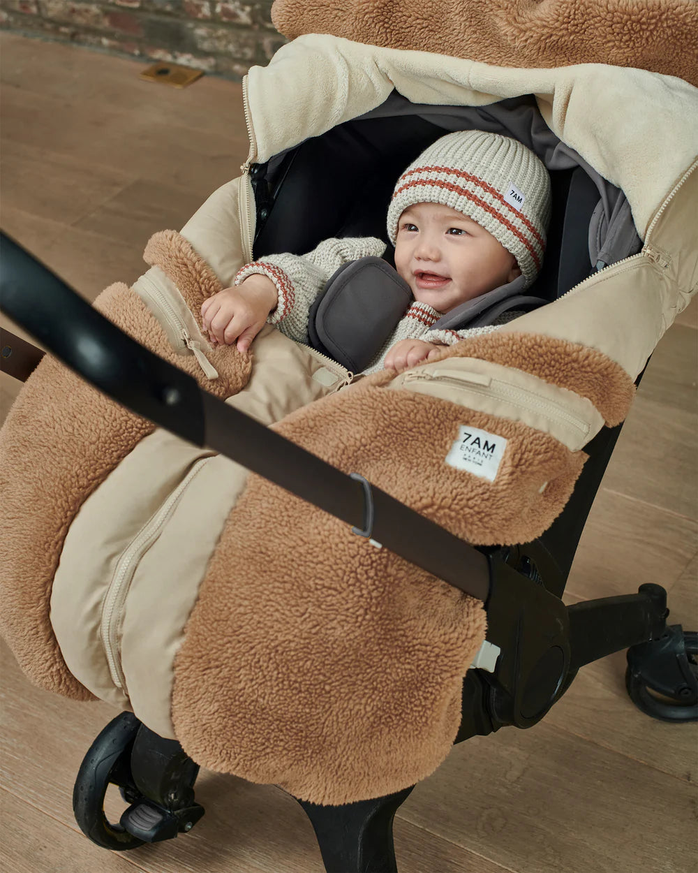 7 A.M. Car Seat Cocoon - Oat Cacao