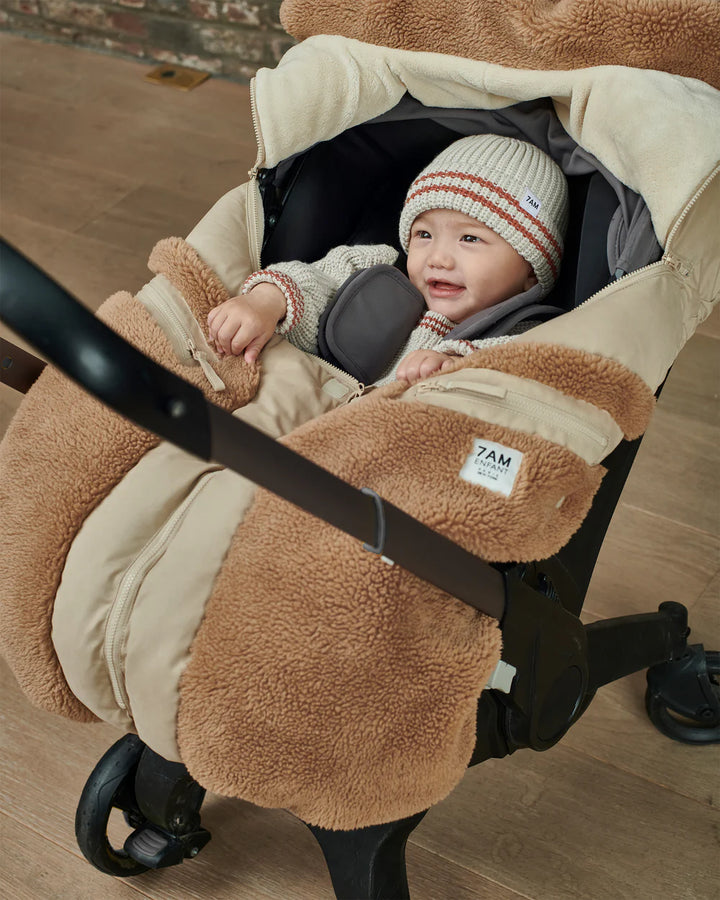 7 A.M. Car Seat Cocoon - Oat Cacao