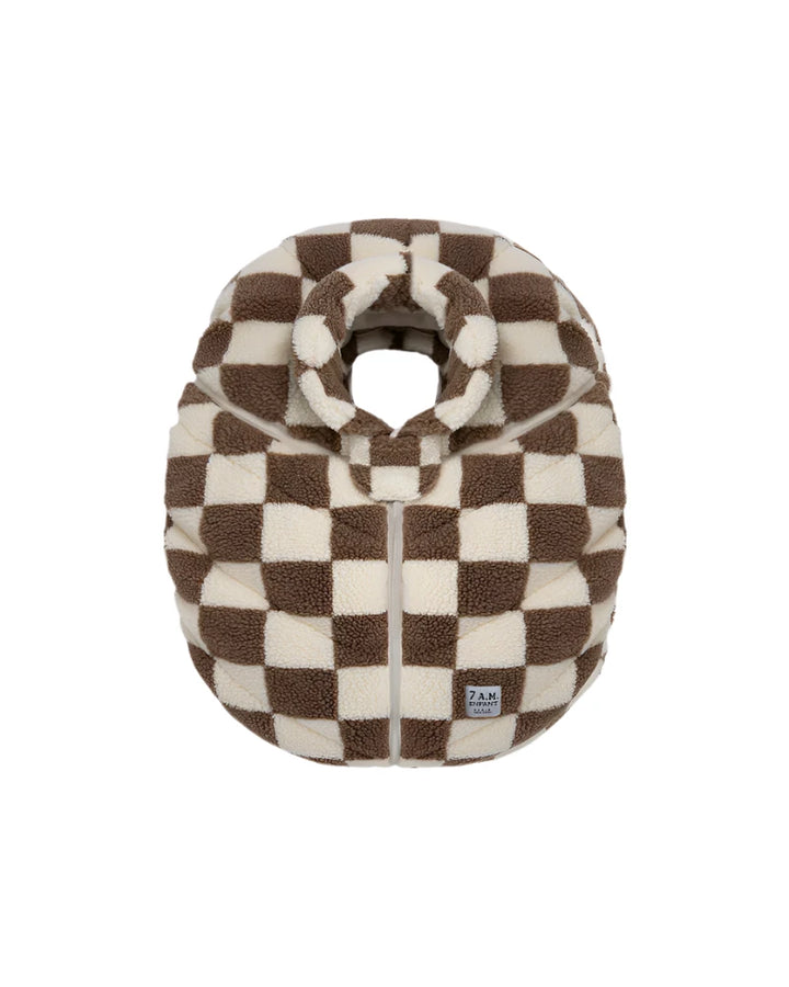 7 AM Enfant Car Seat Cocoon- Checker Berber