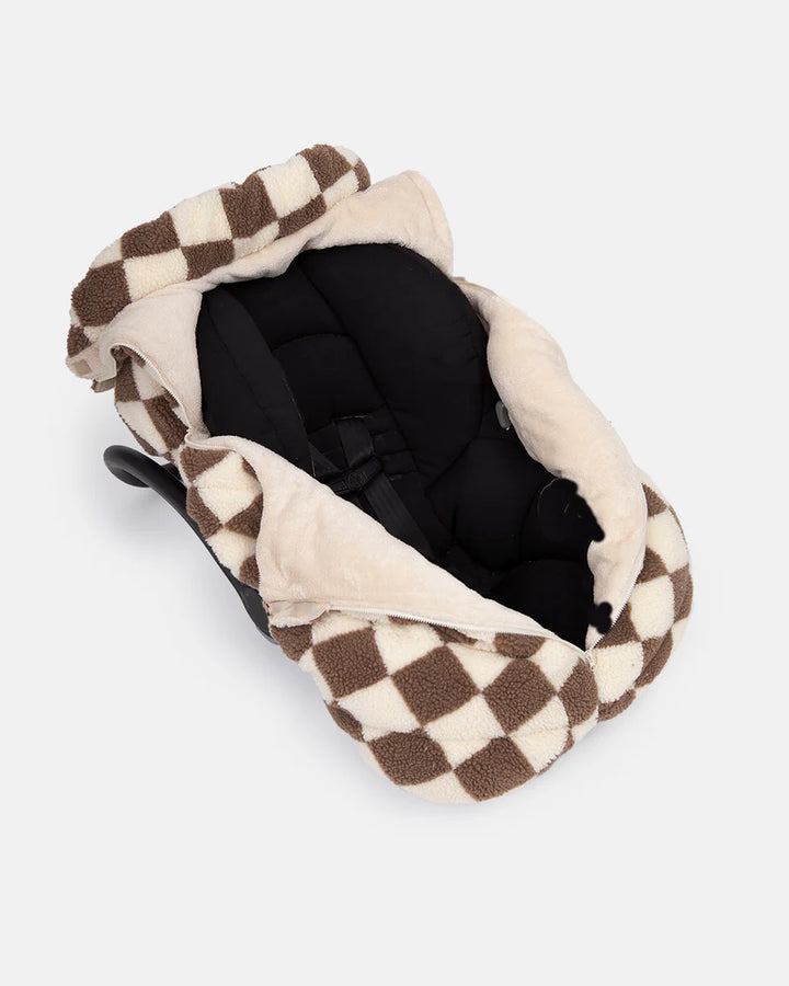 7 AM Enfant Car Seat Cocoon- Checker Berber