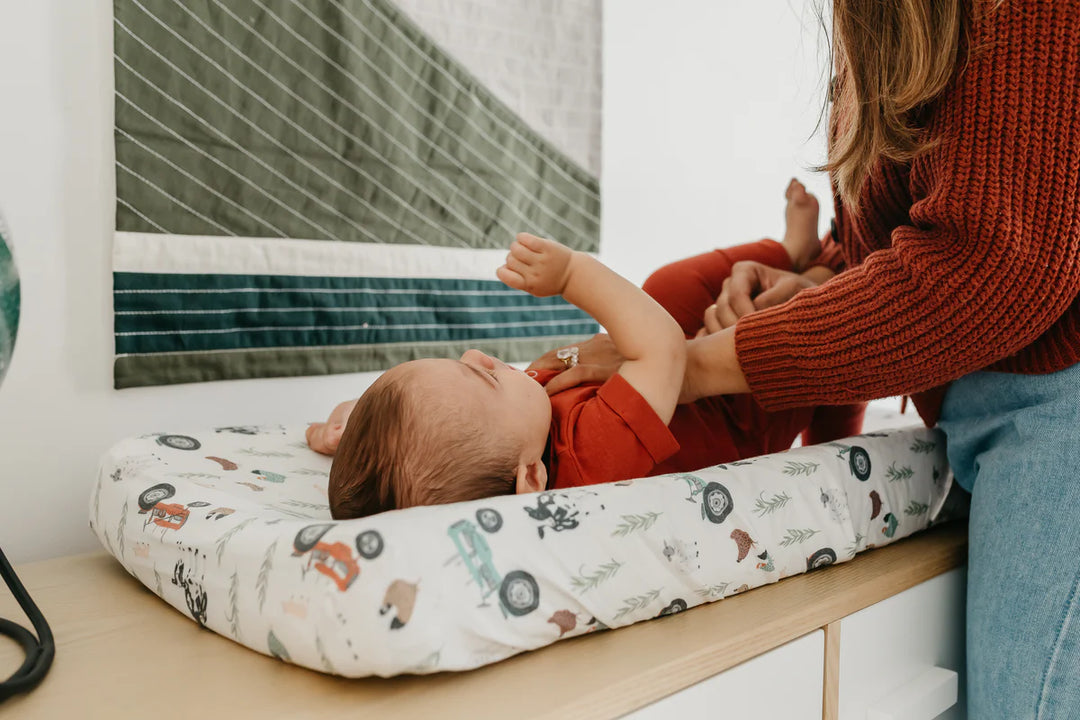 Copper Pearl Premium Knit Diaper Changing Pad Cover- Jo