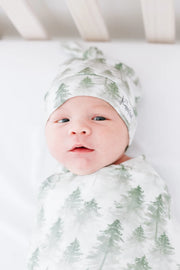 Knit Swaddle Blanket - Evergreen