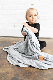 Knit Swaddle Blanket - Asher