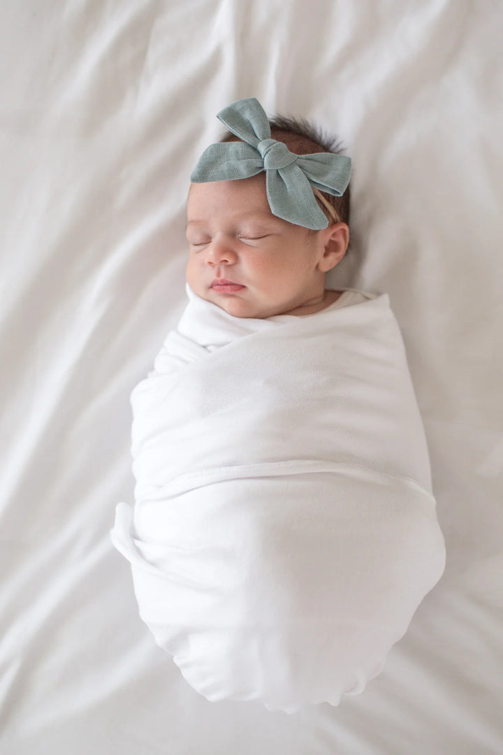 Knit Swaddle Blanket - Dove