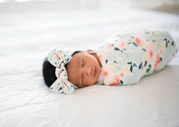 Knit Swaddle Blanket - Leilani