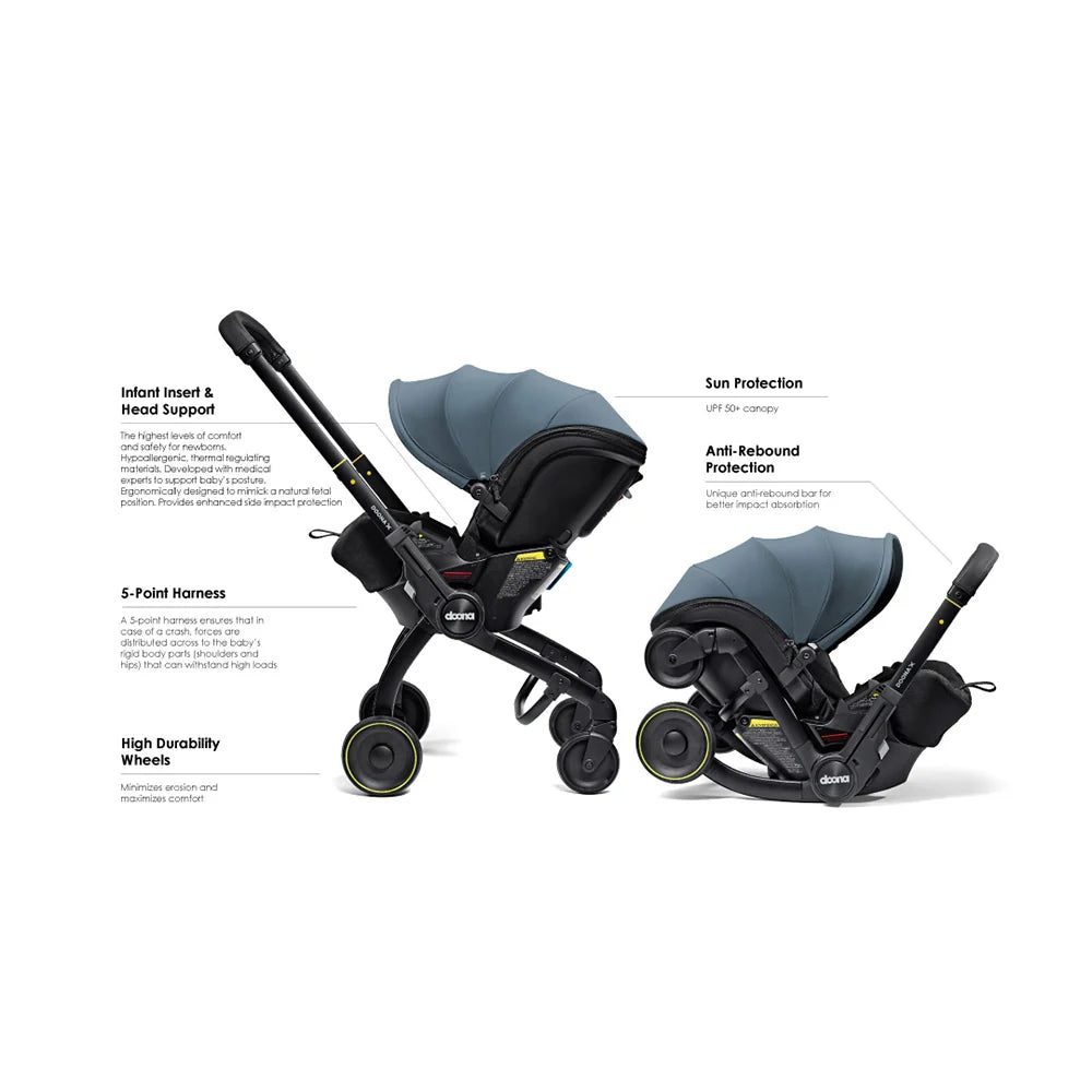 NEW! Doona X All-in-One Car Seat & Stroller with Latch Base