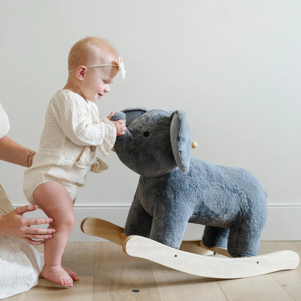 Plush Elephant Rocker