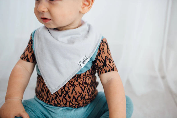 Baby Bandana Bibs - Grey Basics