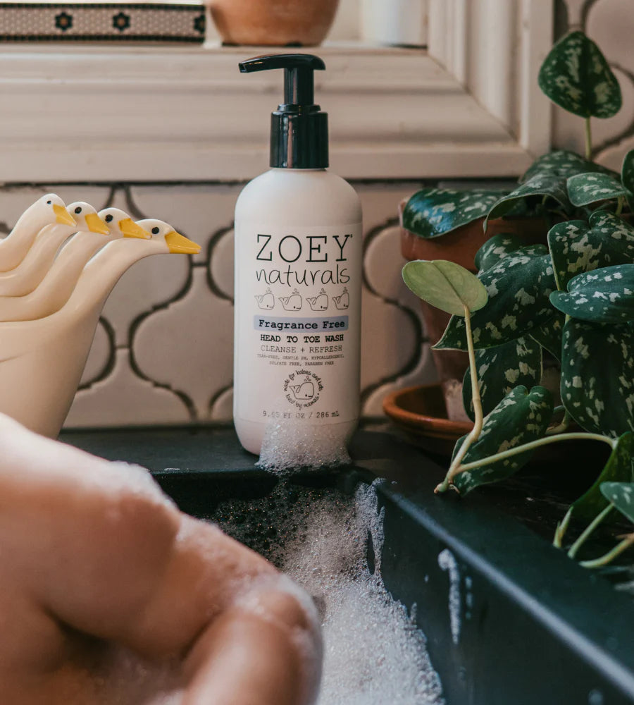 Zoey Naturals Fragrance Free Head To Toe Wash