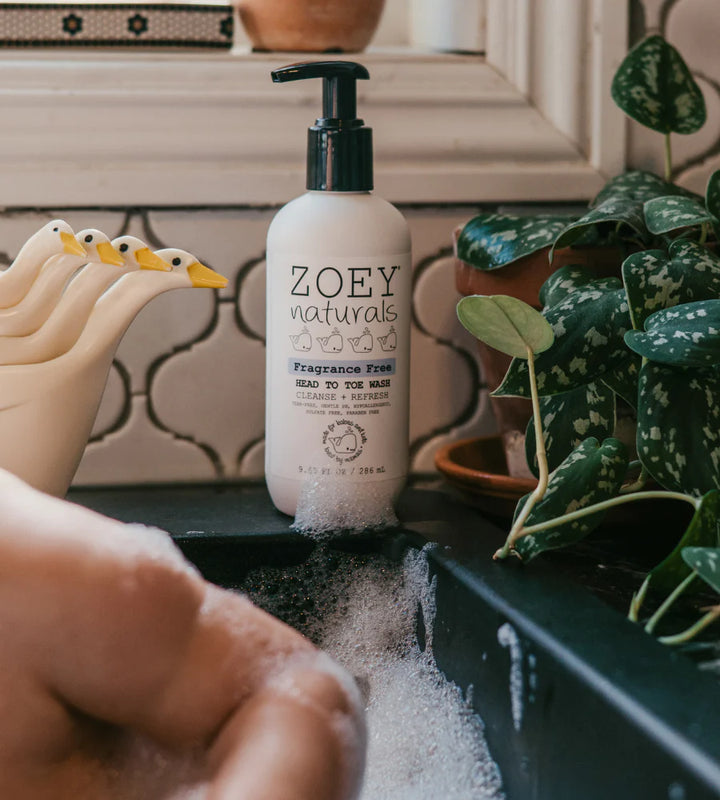 Zoey Naturals Fragrance Free Head To Toe Wash