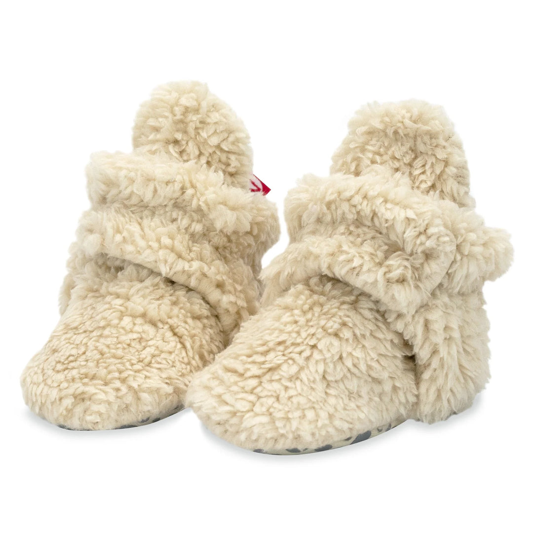 Zutano Furry Booties Oat – Baby Grand - Main Image
