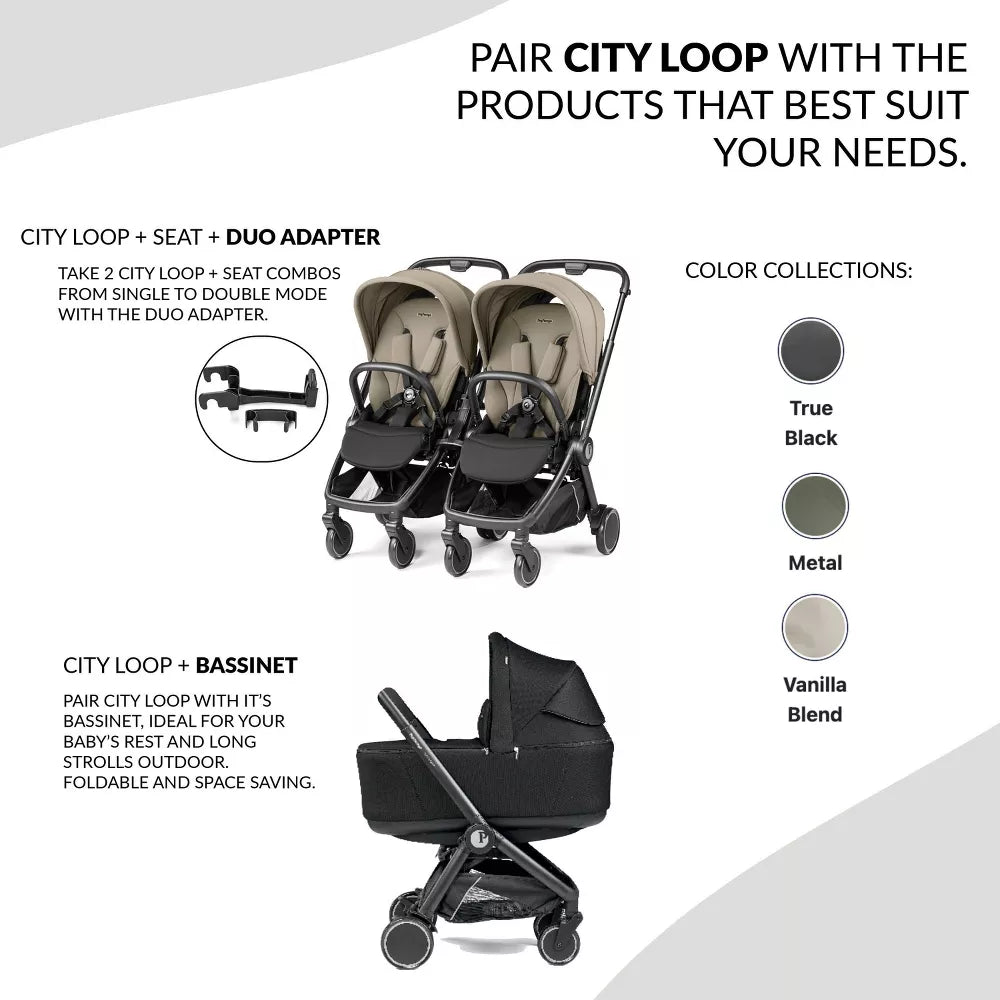 Peg City Loop + Mobility Infant Carseat - Air Travel Friendly