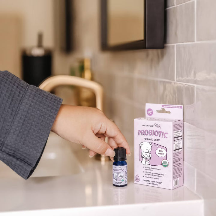 Legendairy Milk Organic Baby Probiotic Drops, Digestive Support for Infants - 0.34 fl oz